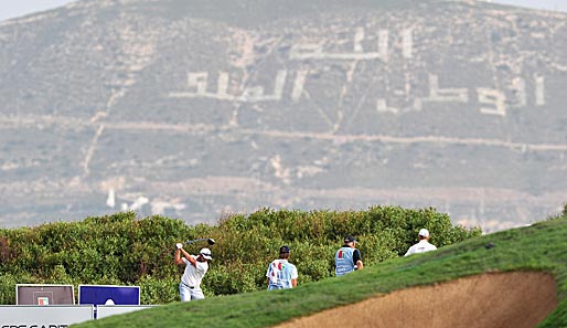 Malerische Kulisse beim Golfen in Marokko. Auf dem Spiel steht die Trophee du Hassan II