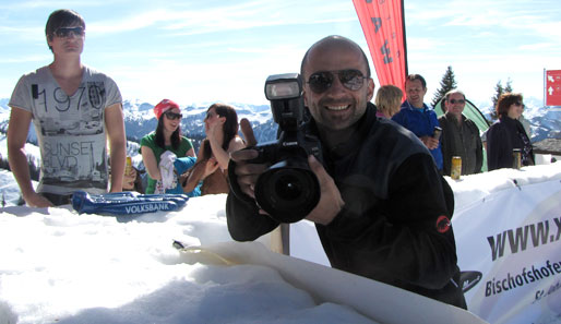 Hier steht Mathias Lixl, der offizielle Turnier-Fotograf, mal selbst im Fokus
