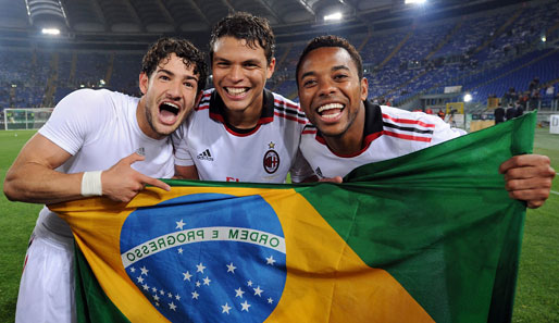 Milans Brazil-Connection: Pato, Thiago Silva und Robinho (v.l.)