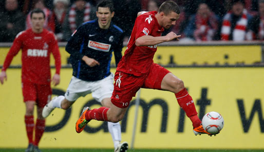 Platz 4: Lukas Podolski fand in dieser Saison beim 1. FC Köln zu alter Form. 20 Scorerpunkte stehen nach 32 Einsätzen auf seinem Konto (13 Tore/7Vorlagen)