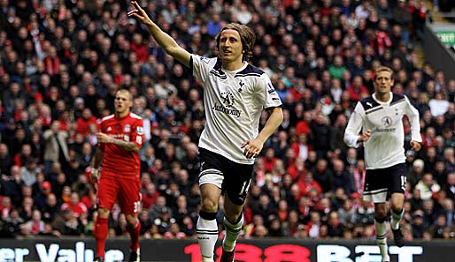 FÜNFTER: Auf nach Europa, heißt es für Tottenham Hotspur. Luka Modric & Co. fingen den FC Liverpool noch ab