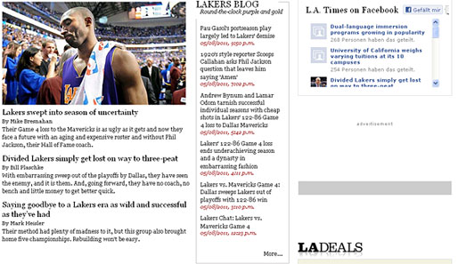 Los Angeles Times: "Für die Art und Weise gibt es keine Entschuldigung. Phil Jackson hat das nicht verdient."