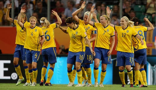 Es sollte das einzige Tor der US-Girls bleiben. Schweden siegte, wurde Gruppensieger - und feierte entsprechend
