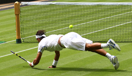 Athletisch und kraftvoll: Rafael Nadal war von Beginn an hoch konzentriert. Der Spanier gewann gegen Michael Russell