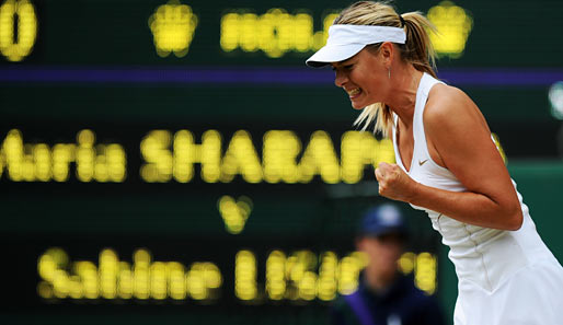 Tag 10: Maria Scharapowa kreischt sich ins Endspiel und kann zum zweiten Mal nach 2004 in Wimbledon gewinnen