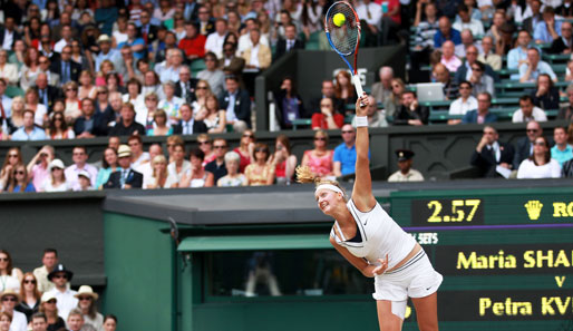Game, Set and Championship: Mit einem krachenden Ass setzte Kvitova den Schlusspunkt und holte sich den ersten Grand-Slam-Titel ihrer Karriere. Glückwunsch!