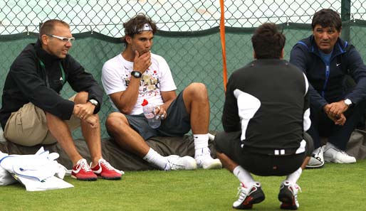 Wimbledons Sorgenkind: Rafael Nadals Fußverletzung beschäftigt Fans, Presse und Veranstalter gleichermaßen. Am Dienstag gab der Spanier aber Entwarnung