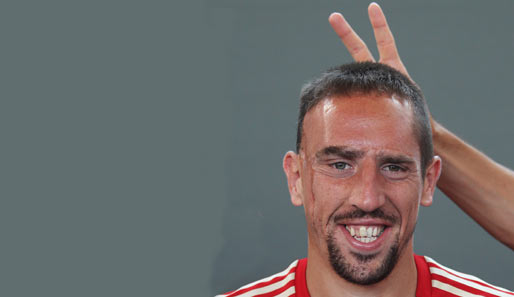 Ob die Mitspieler über dieses Bild von Franck Ribery so herzlich gelacht haben?