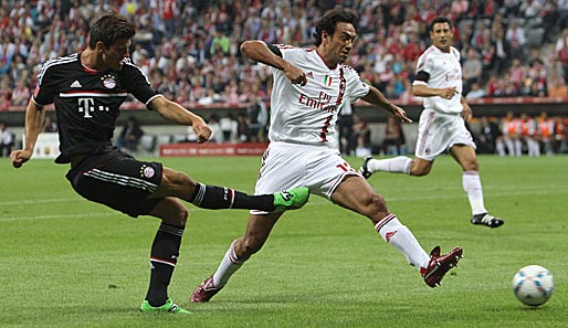 Mario Gomez zeigte sich auf Seiten des FC Bayerns in der Anfangsphase gegen den AC Milan sehr aktiv