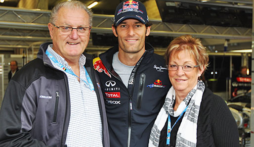 Auch Mark Webber hatte in Spa seinen Ehrentag. Er feierte gemeinsam mit seinen Eltern seinen 35. Geburtstag