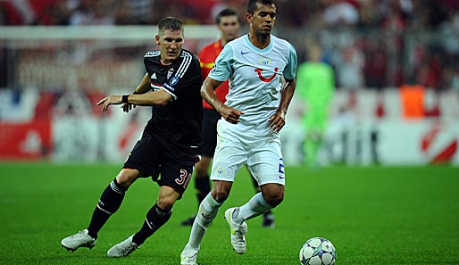 Bayern - Zürich 2:0: Bastian Schweinsteiger (l.) erzielte die frühe Führung und ackerte viel im Mittelfeld