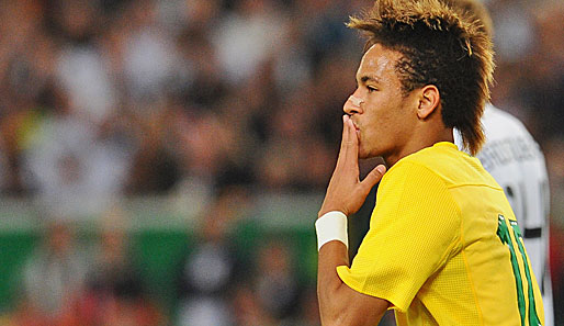 Auch ein guter Mann: Neymar zeigt in Stuttgart, was er kann. Das 2:3 sehr sehenswert, aber gereicht hat es nicht