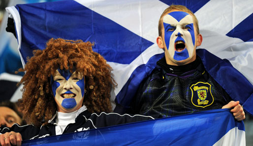 "Ich bin der gute Bulle, du bist der böse Bulle!" Die Aufteilung der Charaktere klappt bei den schottischen Fans während der Rugby-WM exzellent