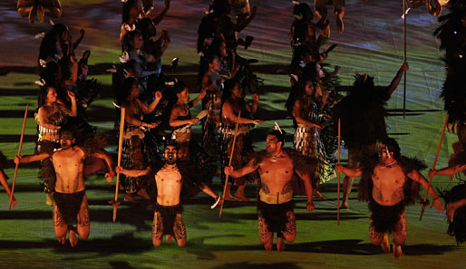 Bei der Eröffnungszeremonie wurde viel Wert auf die Tradition und Kultur von Neuseeland gelegt. Ein wichtiger Teil davon: Die Maori mit ihren Kriegstänzen