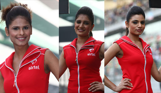 Die schönsten Frauen beim Grand Prix von Indien