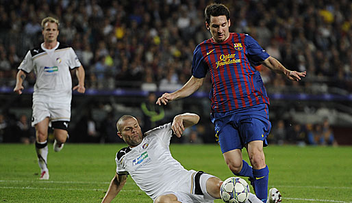 Barcelona - Pilsen 2:0: Messi, Messi, immer wieder Messi. Die Tschechen fanden kein Mittel, um den Argentinier zu stoppen