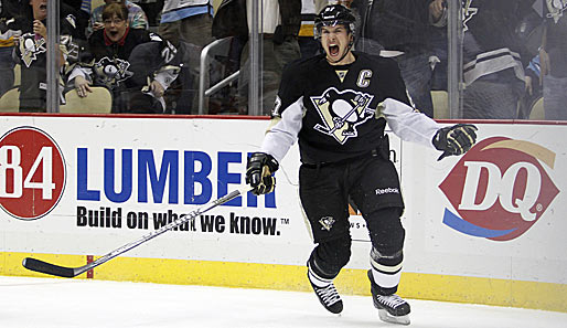 He's baaack! Sidney Crosby feierte mit vier Scorerpunkten ein sensationelles Comeback beim 5:0 seiner Pittsburgh Penguins gegen die New York Islanders