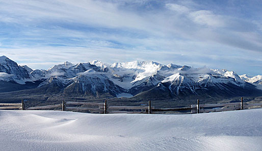 Zur Einstimmung auf die Wintersportsaison: Die wundervolle Berglandschaft von Lake Louise in Kanada. Hier findet momentan der Audi FIS Alpin Ski Männer Weltcup statt