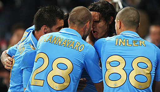 SSC Neapel - Manchester City 2:1: Das San Paolo war am überkochen! Edinson Cavani schoss Napoli mit seinem Doppelpack praktisch im Alleingang zum Sieg