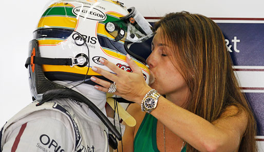 BRASILIEN-GP: Abschied eines Urgesteins? Rubens Barrichellos Heimspiel könnte das letzte F-1-Rennen seiner Karriere gewesen sein. Ein Abschiedskuss?