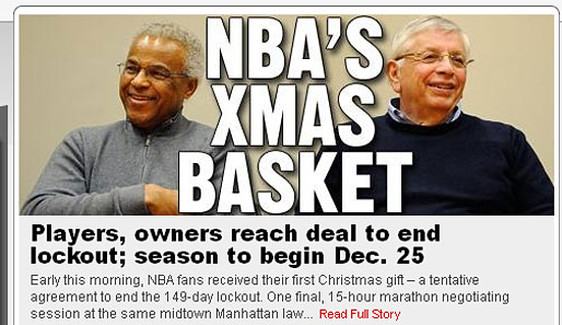 Bei der "New York Post" lässt der NBA-Deal die Vorfreude auf "X-mas" steigen