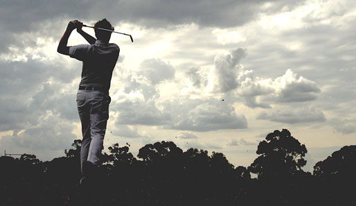 Zum Schluss noch ein bisschen Atmosphäre: Ian Poulter beim Victoria Golf Club in Melbourne. So lässt sich's golfen