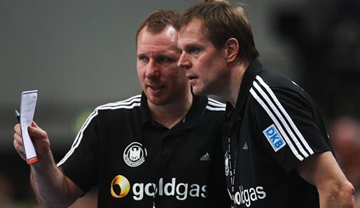 Bundestrainer Martin Heuberger (r.) mit seinem Assistenten Frank Carstens