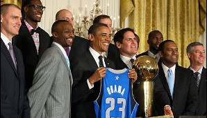Und endlich lacht auch mal der Präsident! Dallas Mavericks - NBA-Champions 2011!