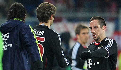 Thomas Müller wurde erst spät für den völlig bedienten Franck Ribery eingewechselt