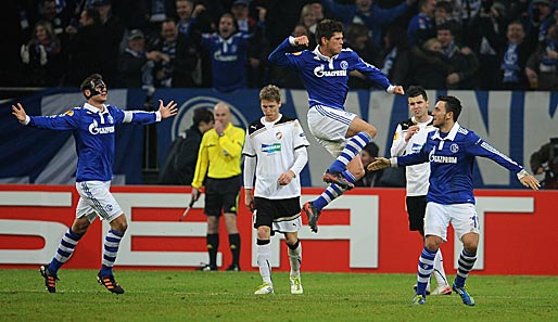 FC Schalke 04 - Viktoria Pilsen 3:1 n.V.: Nach einem harten Stück Arbeit setzten sich die Königsblauen gegen gut mitspielende Pilsener durch