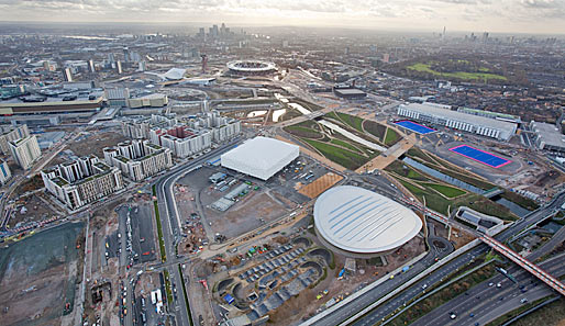 Das ist der komplette Olympiapark, in dem die Athleten wohnen und ein Großteil der Wettkämpfe stattfindet