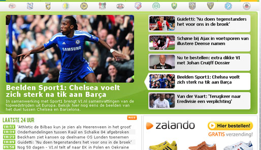 Voetbal International- Niederlande ("Chelsea fühlt sich nach dem Sieg gegen Barca stark")