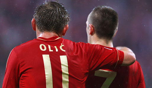 Die beiden freuten sich anschließend Arm in Arm auf das Champions-League-Halbfinale