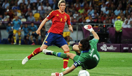 Auch Fernando Torres durfte noch jubeln und wurde durch sein Tor zum 3:0 noch Torschützenkönig der EM