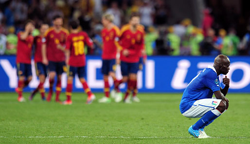 Für Mario Balotelli war die Niederlage eine Enttäuschung - er weinte auf dem Platz