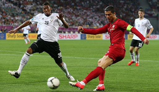 Cristiano Ronaldo spielte über weite Strecken unauffällig, auch weil Jerome Boateng sich aufmerksam um ihn kümmerte