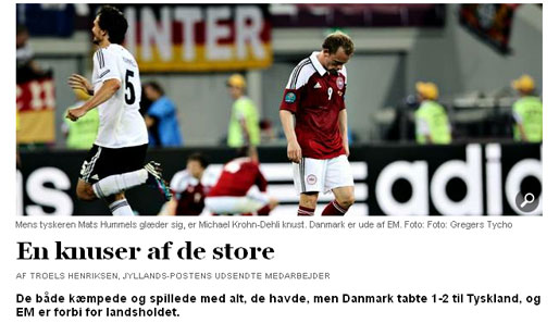 Die dänische Tageszeitung "Jyllands Posten" attestiert beiden Mannschaften ein gutes und engagiertes Spiel - mit dem besseren Ende für Deutschland