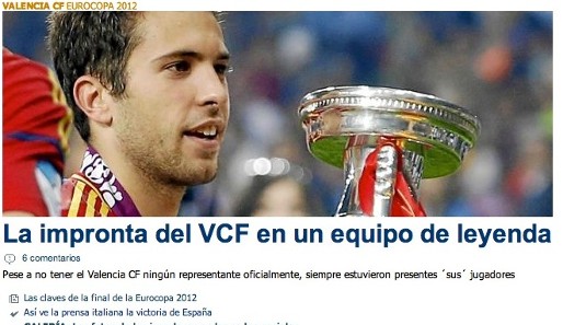 "Superdeporte" aus Valencia weis besonders auf den Wert der am Titel beteiligten Spieler des ortsansässigen Klubs hin