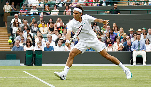 Der sechsfache Wimbledon-Sieger Roger Federer machte mit seinem Auftaktgegner Albert Ramos aus Spanien - beim 6:1, 6:1, 6:1 - kurzen Prozess