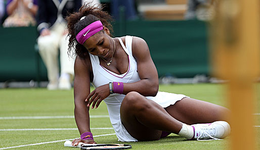 Serena Williams lag gegen Barbora Zahlavova Strycova zwar de facto am Boden, im übertragenen Sinne konnte es ihr nach ihrem Zweisatzerfolg aber gar nicht besser gehen