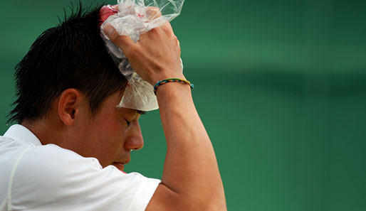 Eis! Japans bester Tennisspieler Kei Nishikori steht in Runde drei