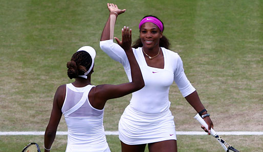 Venus und Serena Williams zogen ins Finale ein. Serena kann in Wimbledon das Double aus Einzel- und Doppeltitel gewinnen