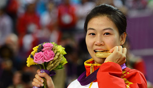Die chinesische Sportschützin Yi Siling gewann die erste Gold-Medaille der Olympischen Spiele 2012
