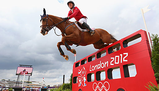 Über einen roten Doppeldeckerbus springen? Das gibt's nur bei den olympischen Spielen in London