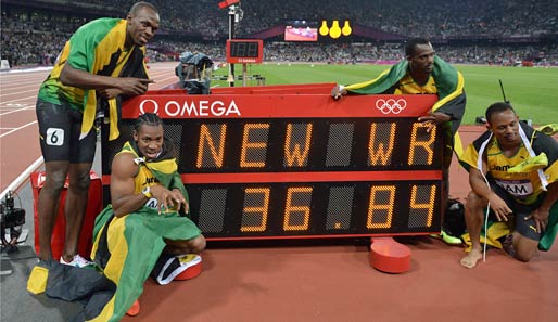 Jamaika: Staffel plus Bolt = Weltrekord und Gold. Noch Fragen?