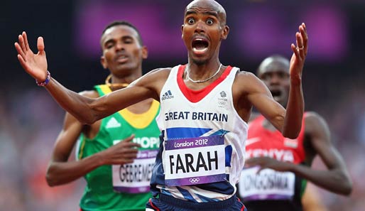 Was? Olympiasieger? Ich? 5000-Meter-Läufer Mo Farah kann sein Glück kaum fassen