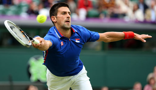 So sehr musste sich Novak Djokovic gegen Andy Roddick gar nicht strecken. Die Zahlen: 6:2, 6:1. Danke. Bitte