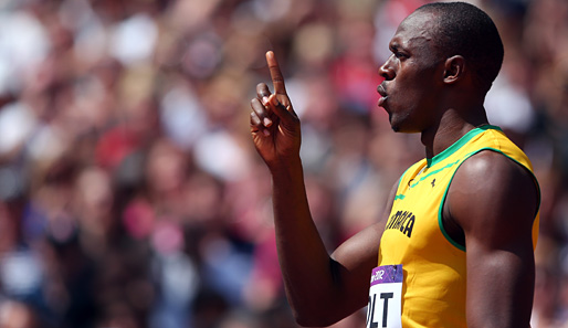 The Show begins... Usain Bolt gewann am achten Olympia-Tag seinen ersten 100-Meter-Vorlauf