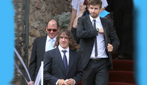 Gerard Pique und Carles Puyol durften auch nicht fehlen. War eigentlich Shakira auch da?