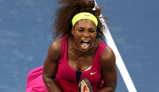 Serena Williams hat in ihrem Match auch einige Male geschrien, aber sie hatte dafür nur gut eine Stunde Zeit, dann war Sara Errani auch schon abgefertigt